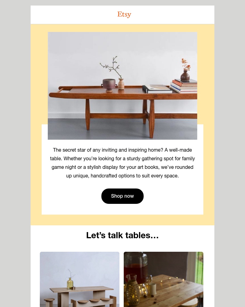 Etsy - Your style, on full display
