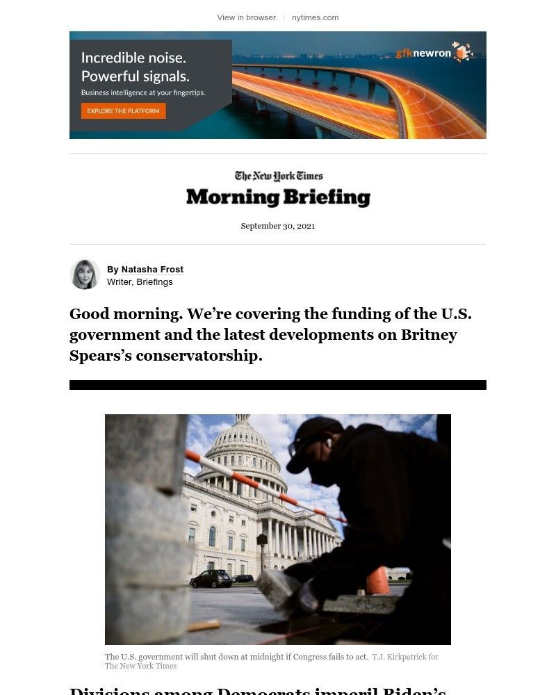 The New York Times - Your Thursday Briefing