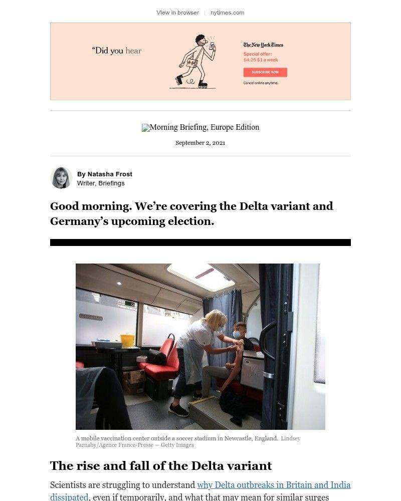 The New York Times - Your Thursday Briefing