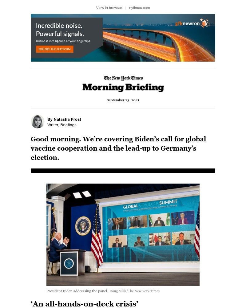 The New York Times - Your Thursday Briefing