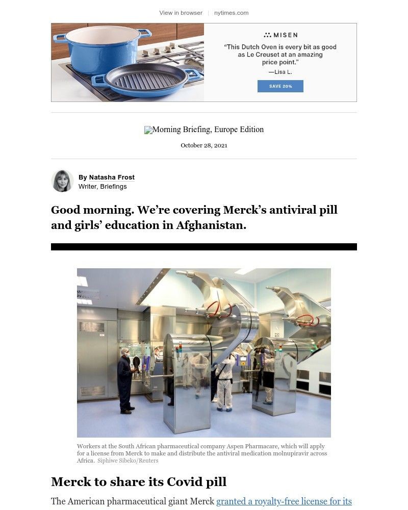 The New York Times - Your Thursday Briefing