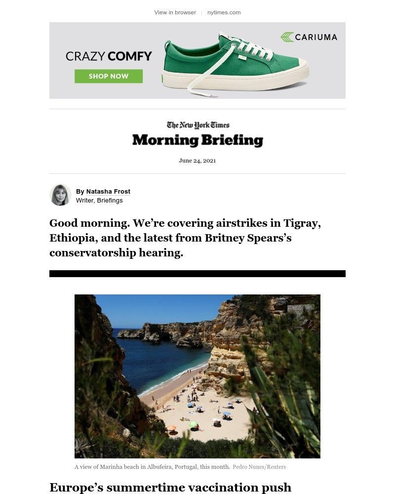 The New York Times - Your Thursday Briefing