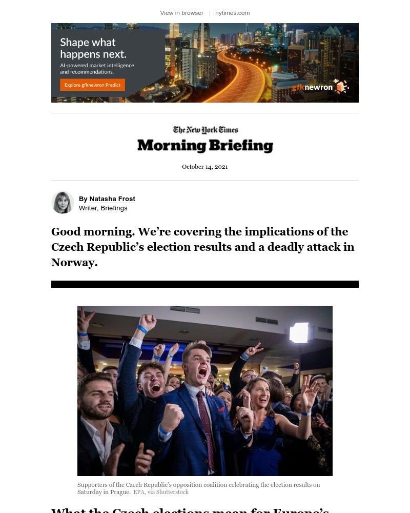 The New York Times - Your Thursday Briefing