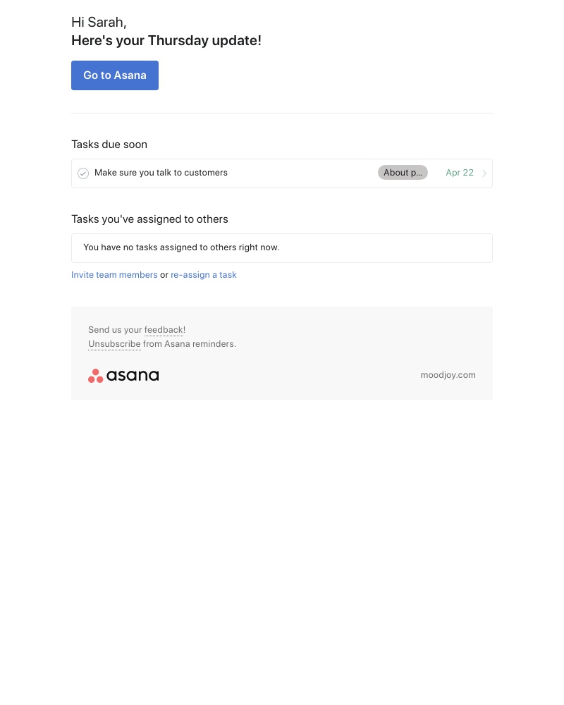 Asana - Your Thursday update - moodjoy.com