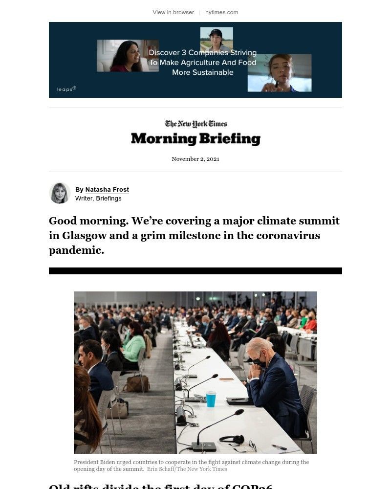 The New York Times - Your Tuesday Briefing
