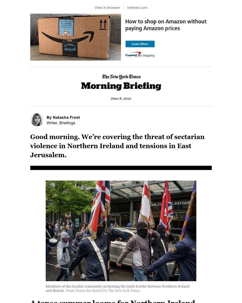 The New York Times - Your Tuesday Briefing