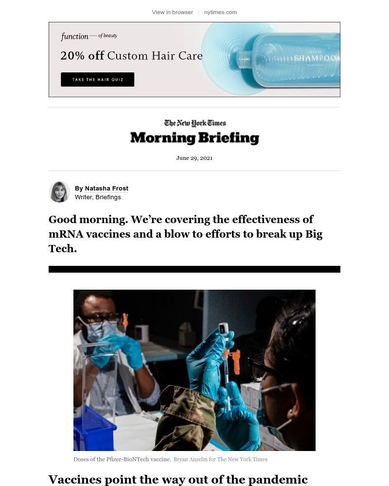 The New York Times - Your Tuesday Briefing
