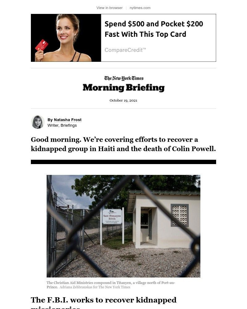The New York Times - Your Tuesday Briefing