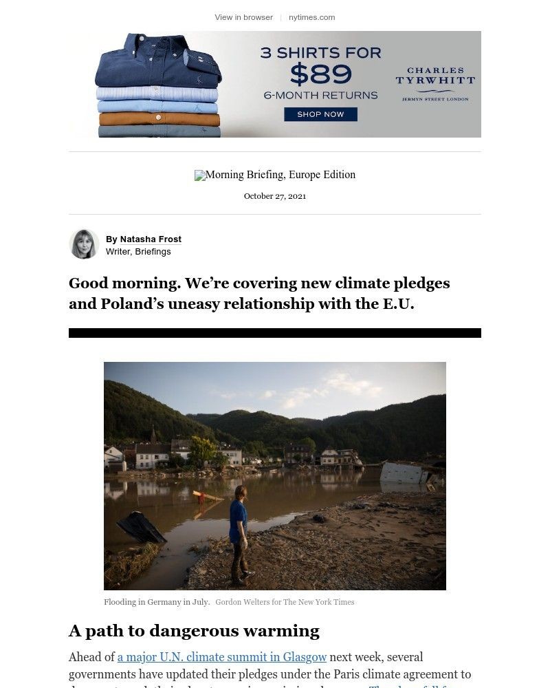 The New York Times - Your Wednesday Briefing