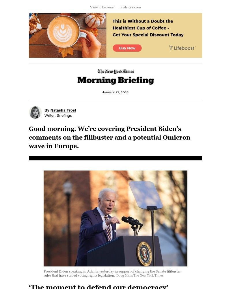 The New York Times - Your Wednesday Briefing