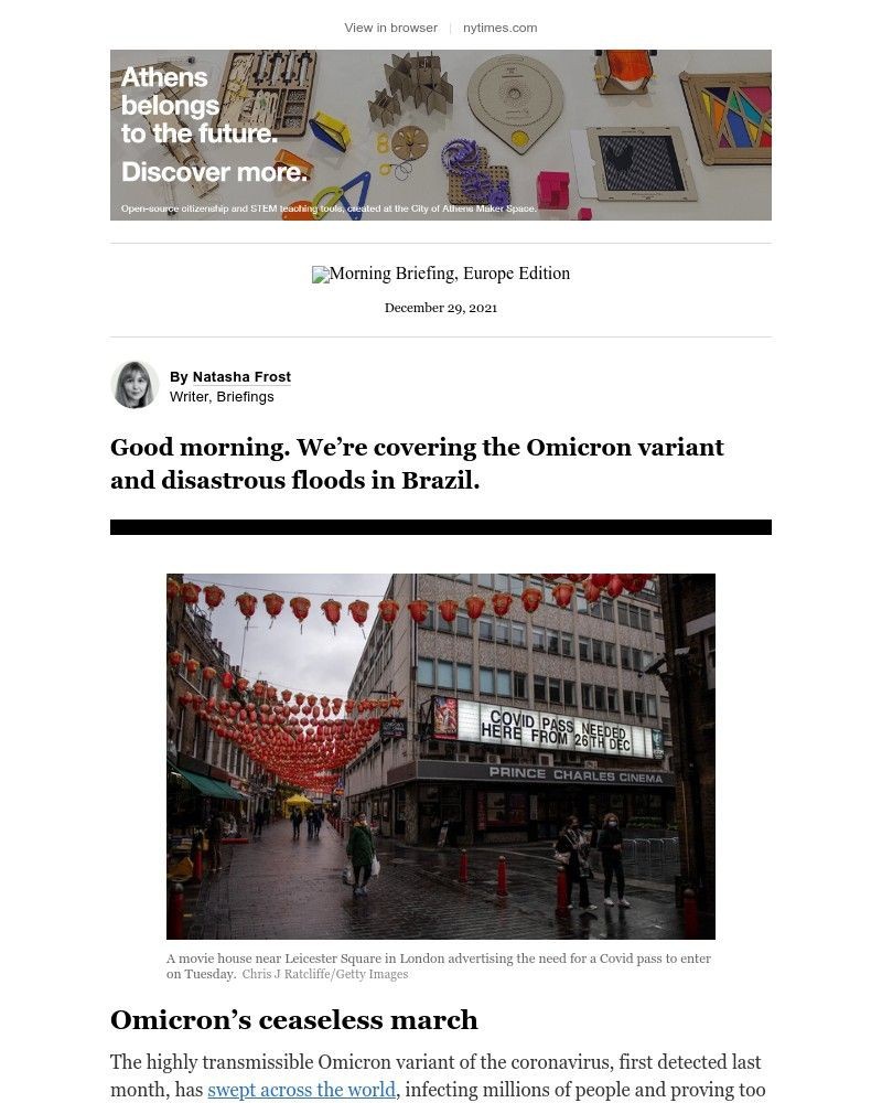 The New York Times - Your Wednesday Briefing