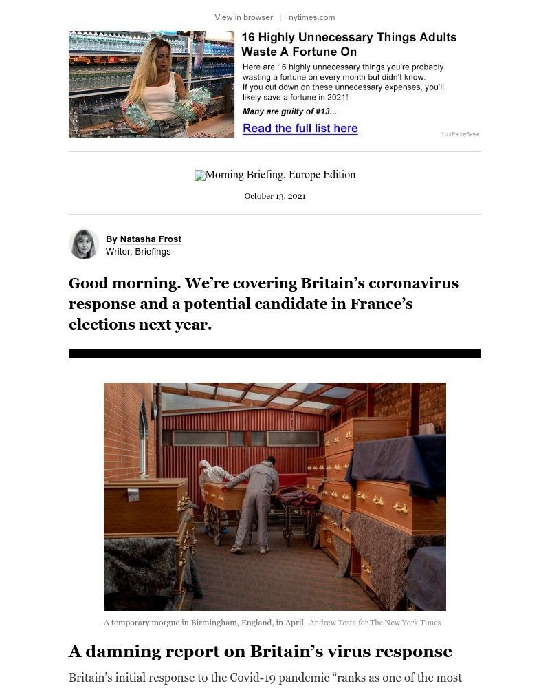 The New York Times - Your Wednesday Briefing