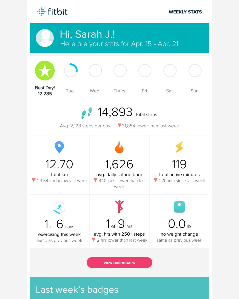 Onboarding on Fitbit video screenshot