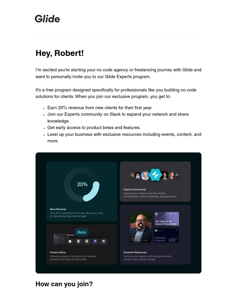 Glide - [You’re invited] Join the Glide Experts program to grow your business