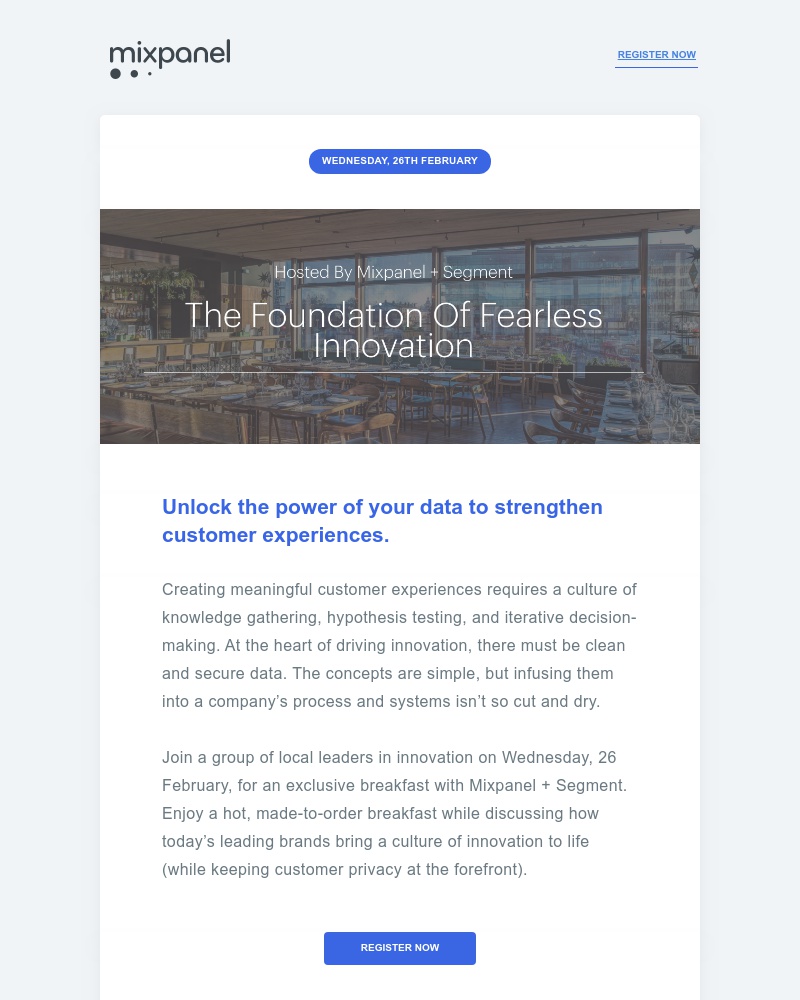 Mixpanel - You're invited: The Foundation of Fearless Innovation