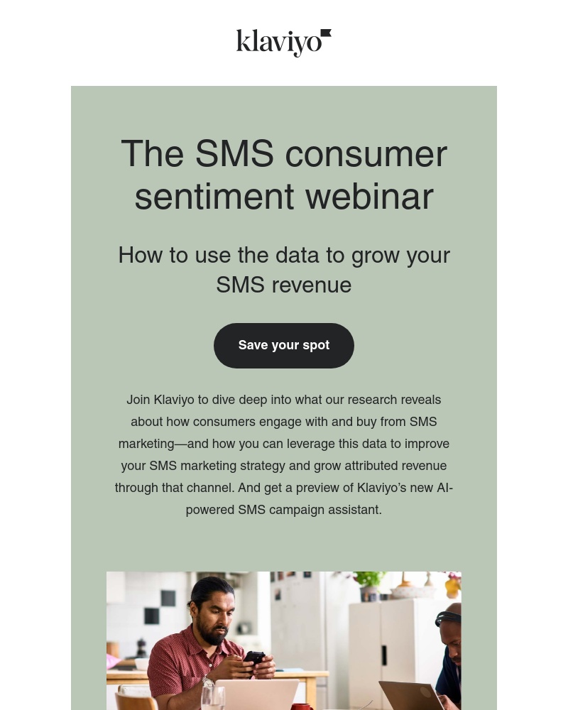 Klaviyo - You’re invited: The SMS consumer sentiment webinar