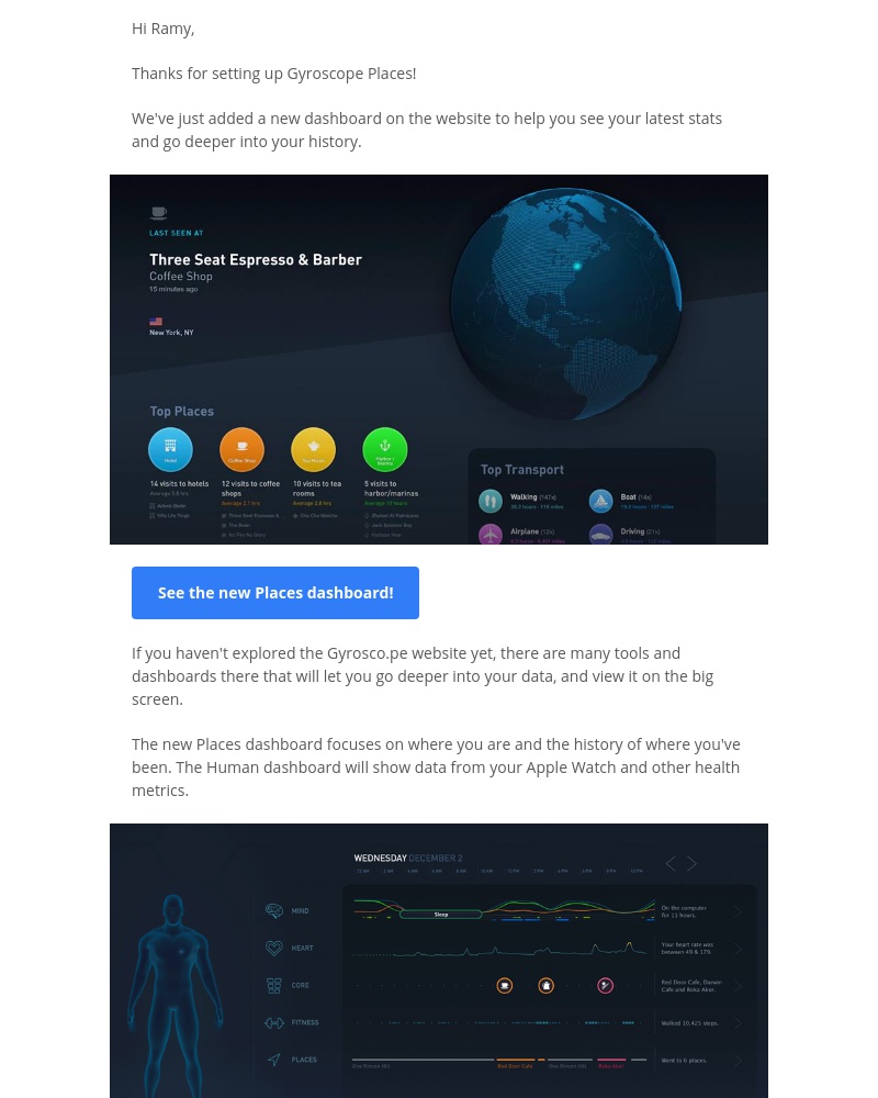 Gyroscope - You're invited to the new Places dashboard! 🌎