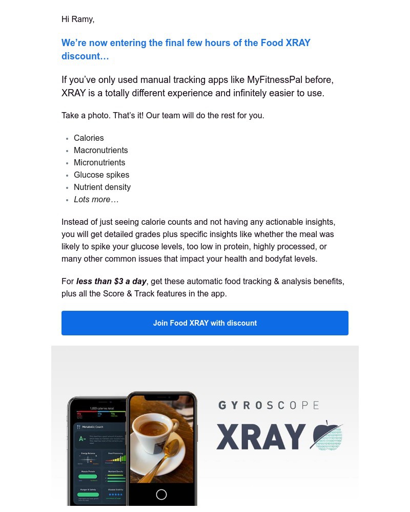Gyroscope - You’re invited to the new XRAY — Just 4 more hours left for discount! 🍏✨