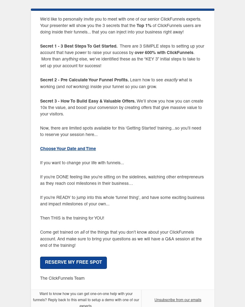 ClickFunnels - You’re Invited To The ULTIMATE ClickFunnels ‘Getting Started’ Training...