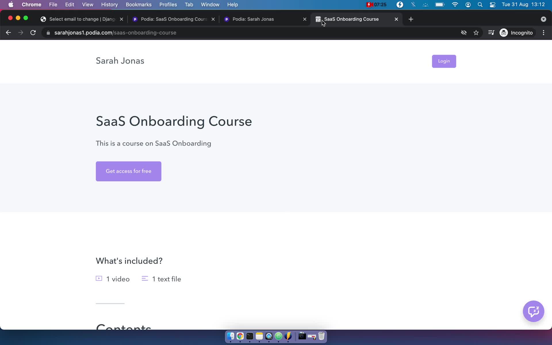 Onboarding screenshot