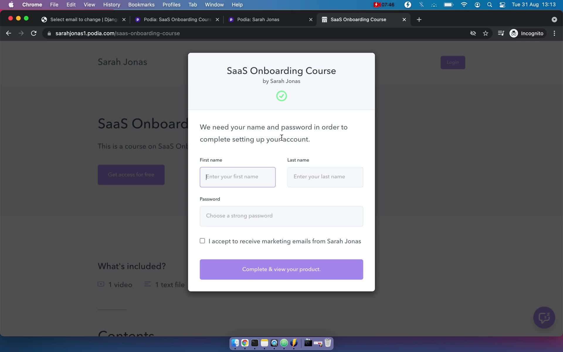 Onboarding screenshot