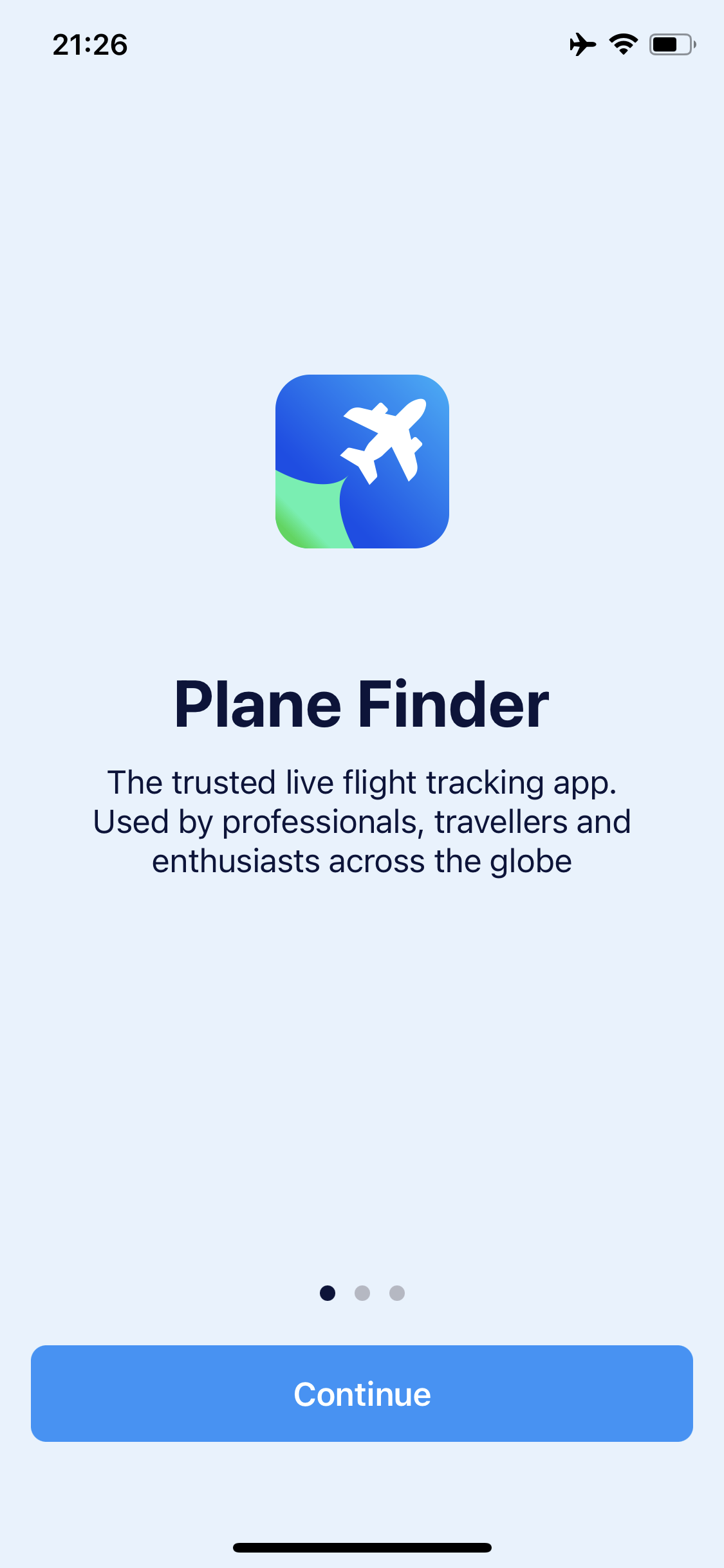 General browsing on Plane finder video thumbnail