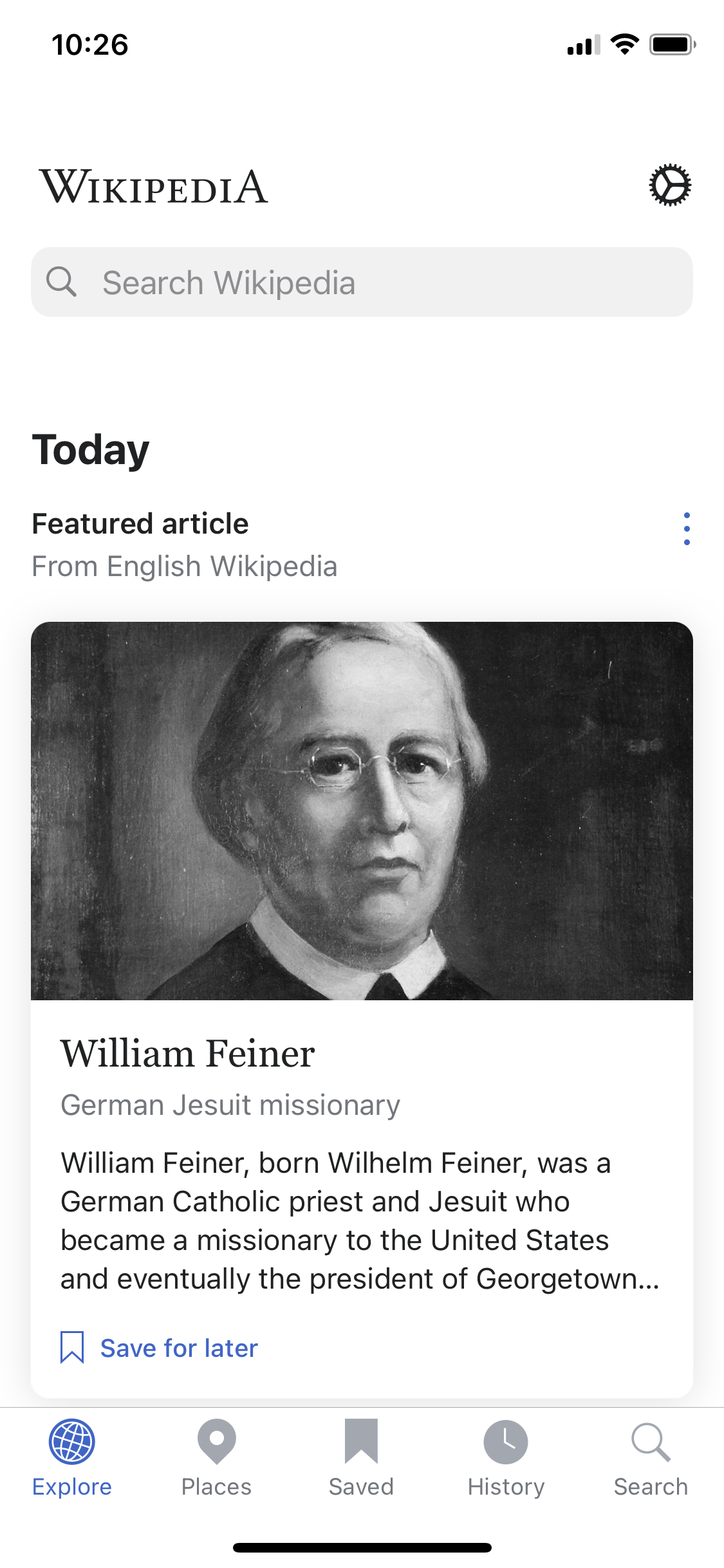 General browsing on Wikipedia video thumbnail