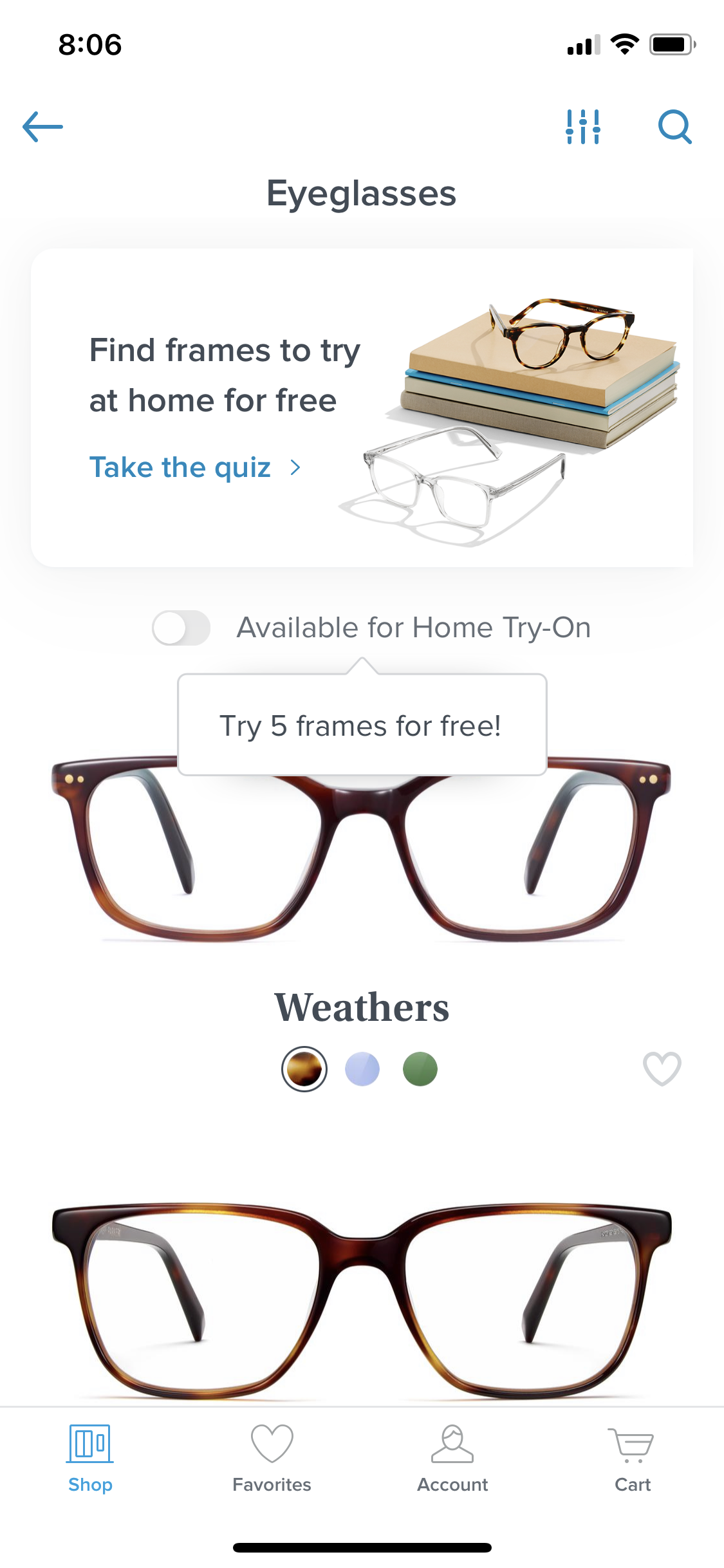 General browsing on Warby Parker video thumbnail