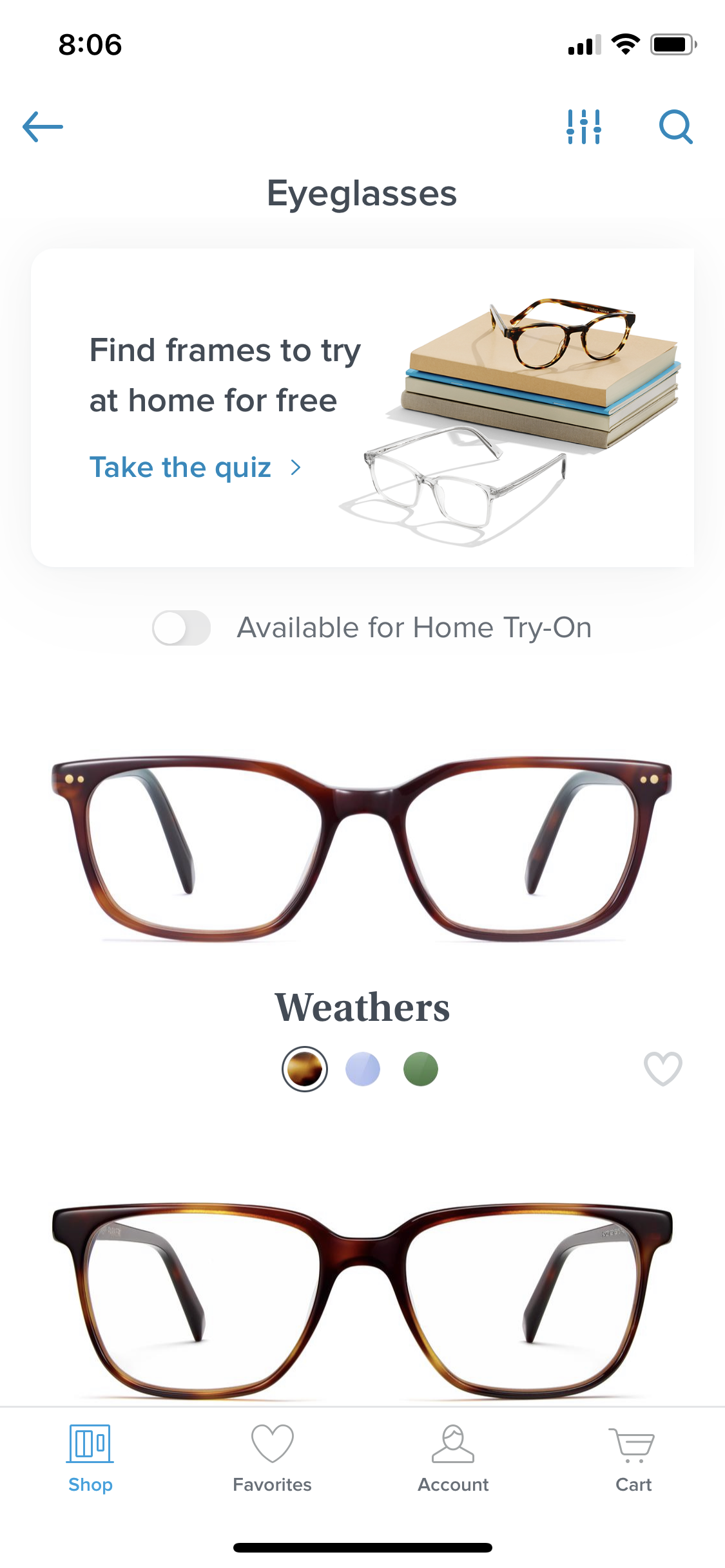 General browsing on Warby Parker video thumbnail