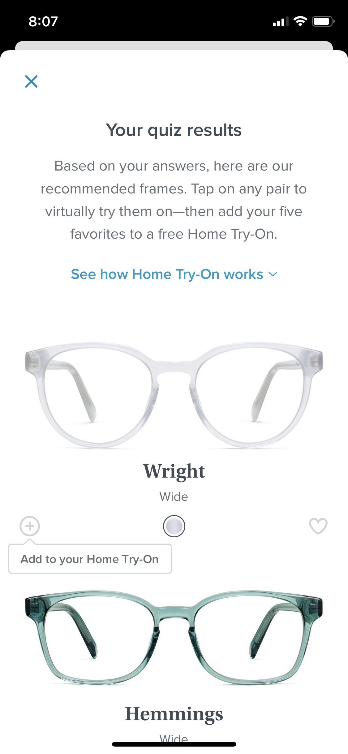 General browsing on Warby Parker video thumbnail