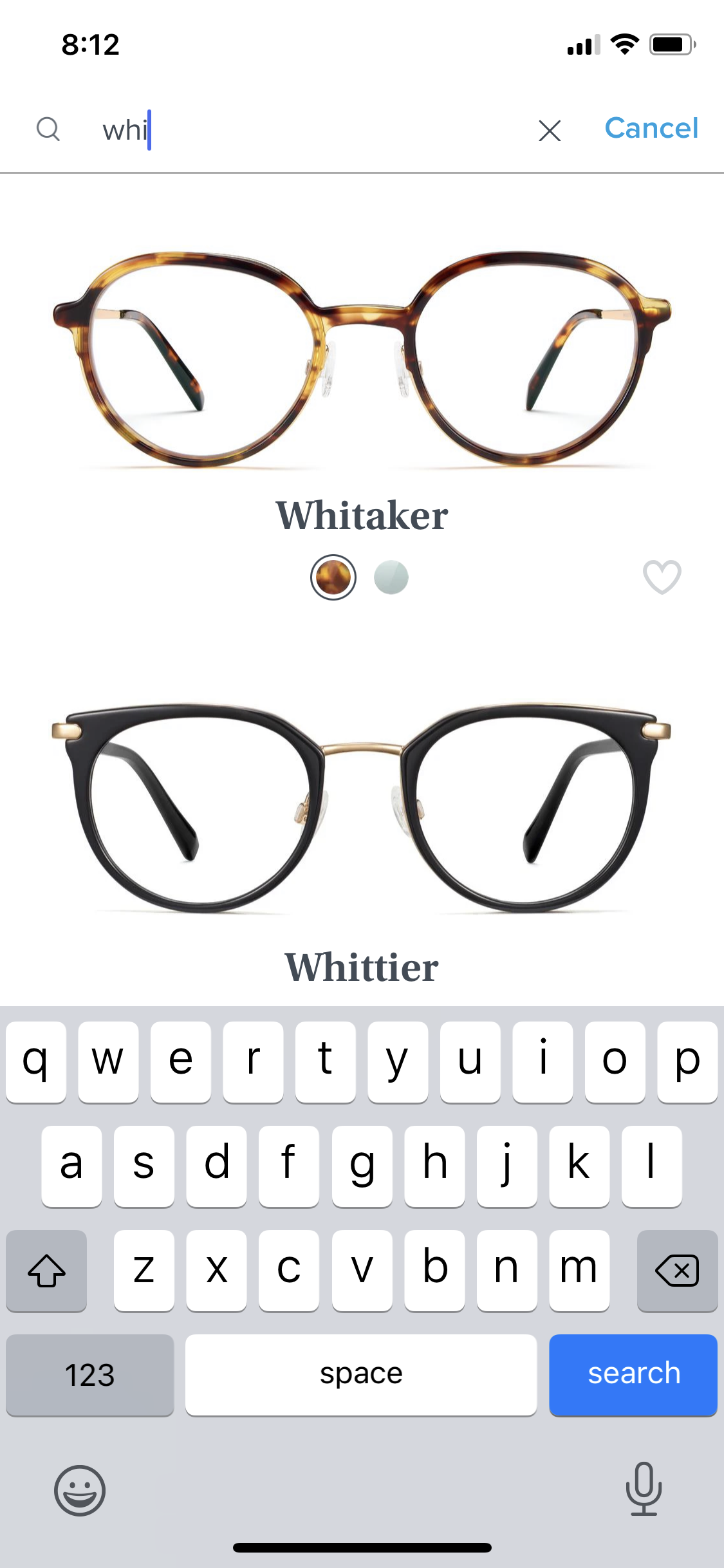 General browsing on Warby Parker video thumbnail