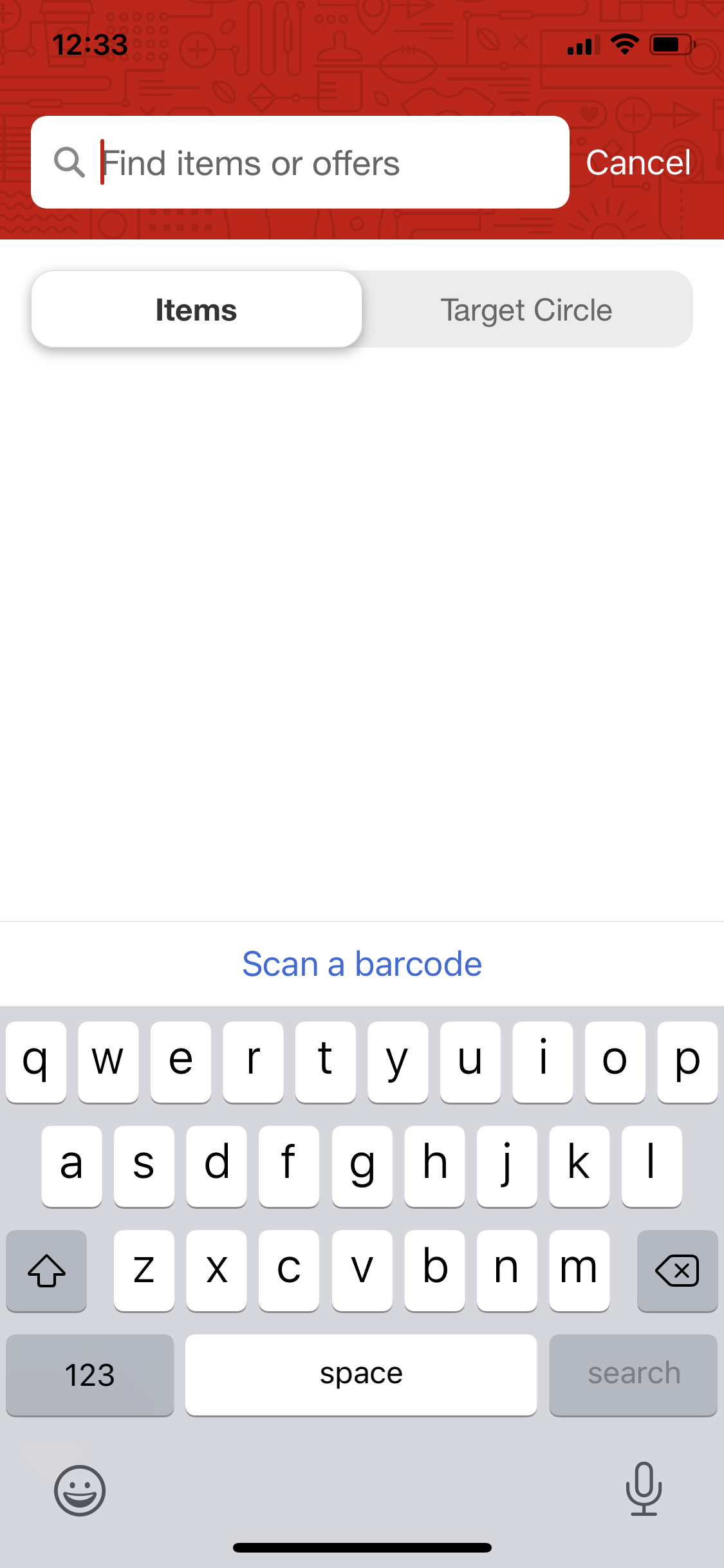 Screenshot of Search