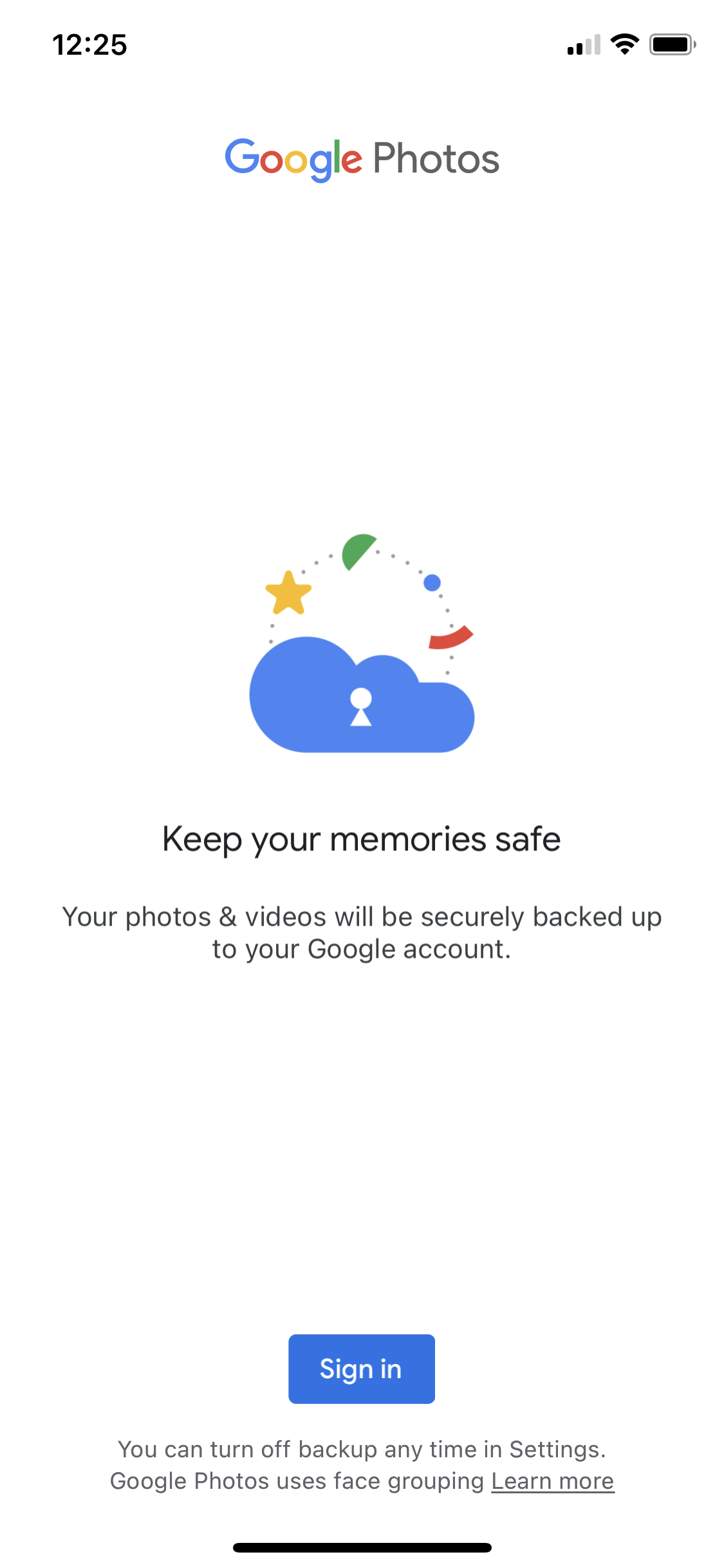 General browsing on Google Photos video thumbnail