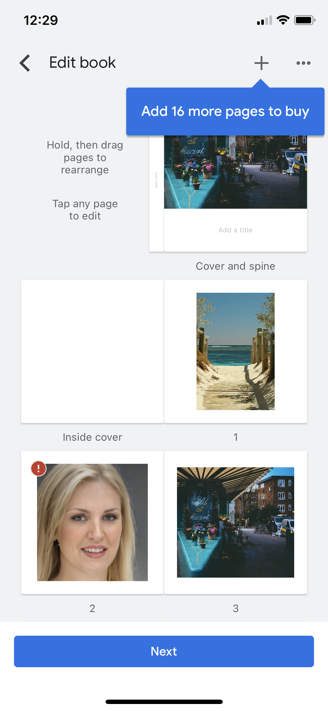 General browsing on Google Photos video thumbnail