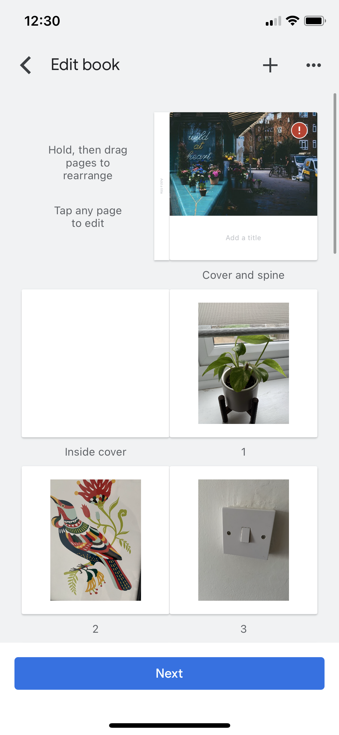 General browsing on Google Photos video thumbnail