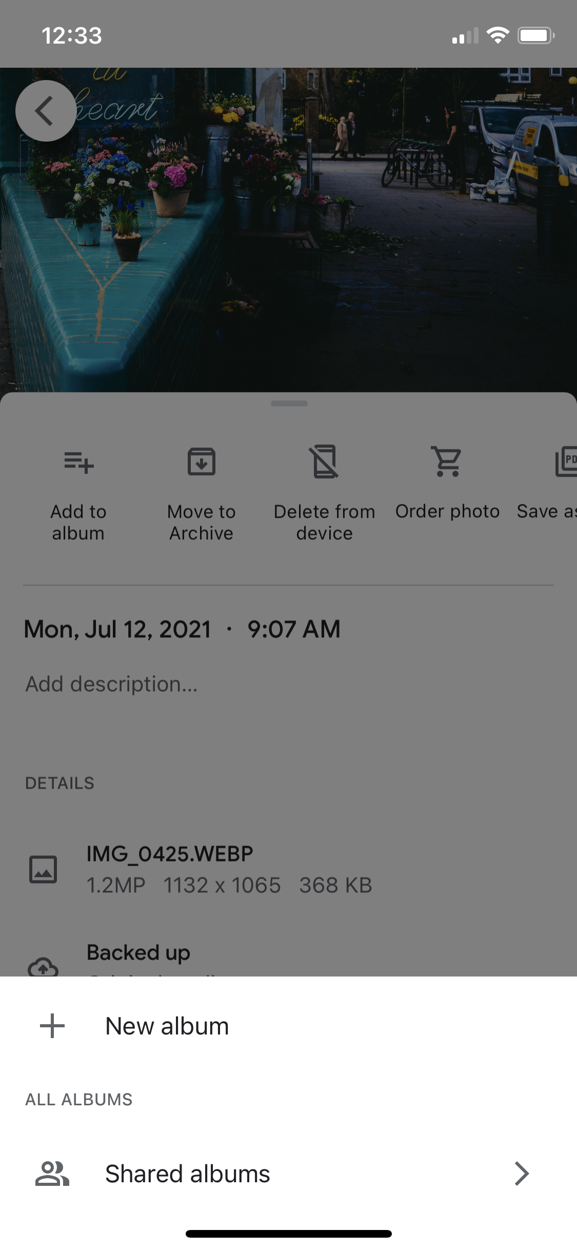 General browsing on Google Photos video thumbnail