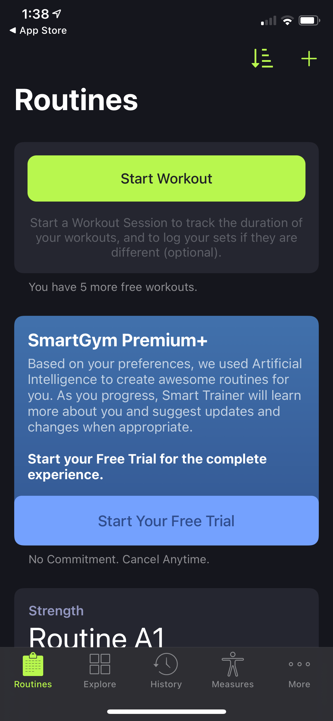 General browsing on SmartGym video thumbnail