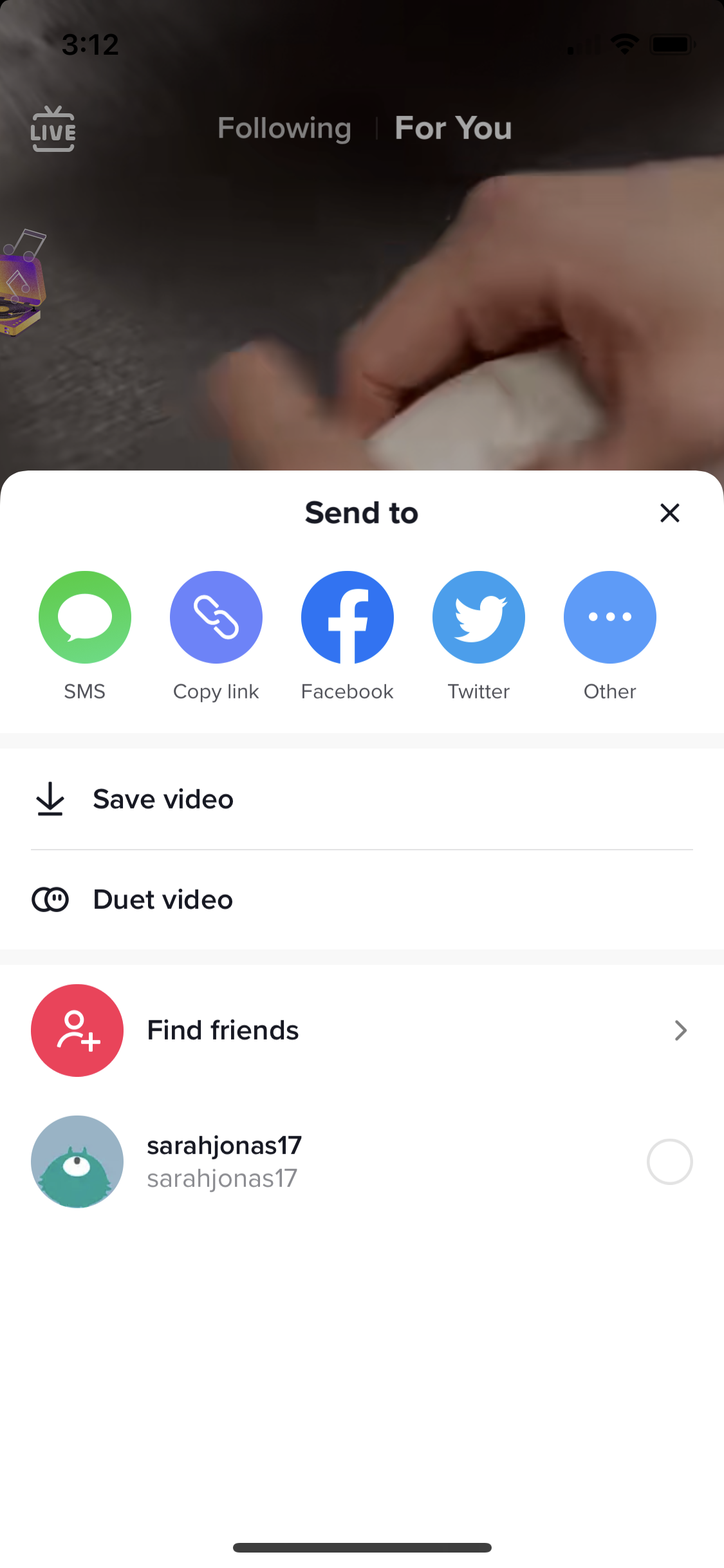 Screenshot of Share