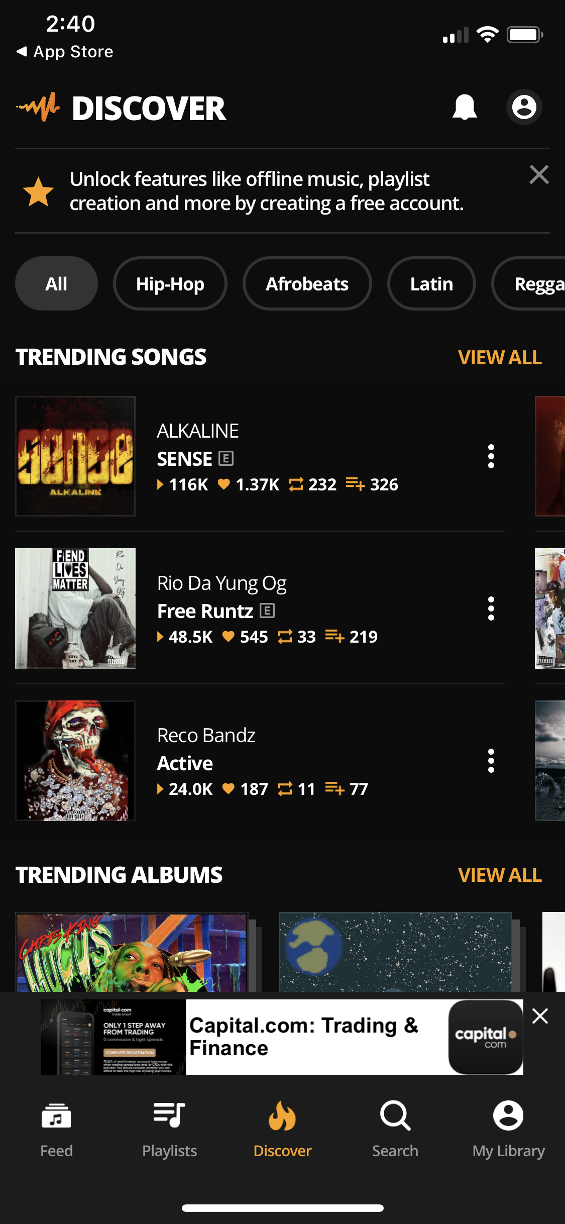 General browsing on Audiomack video thumbnail