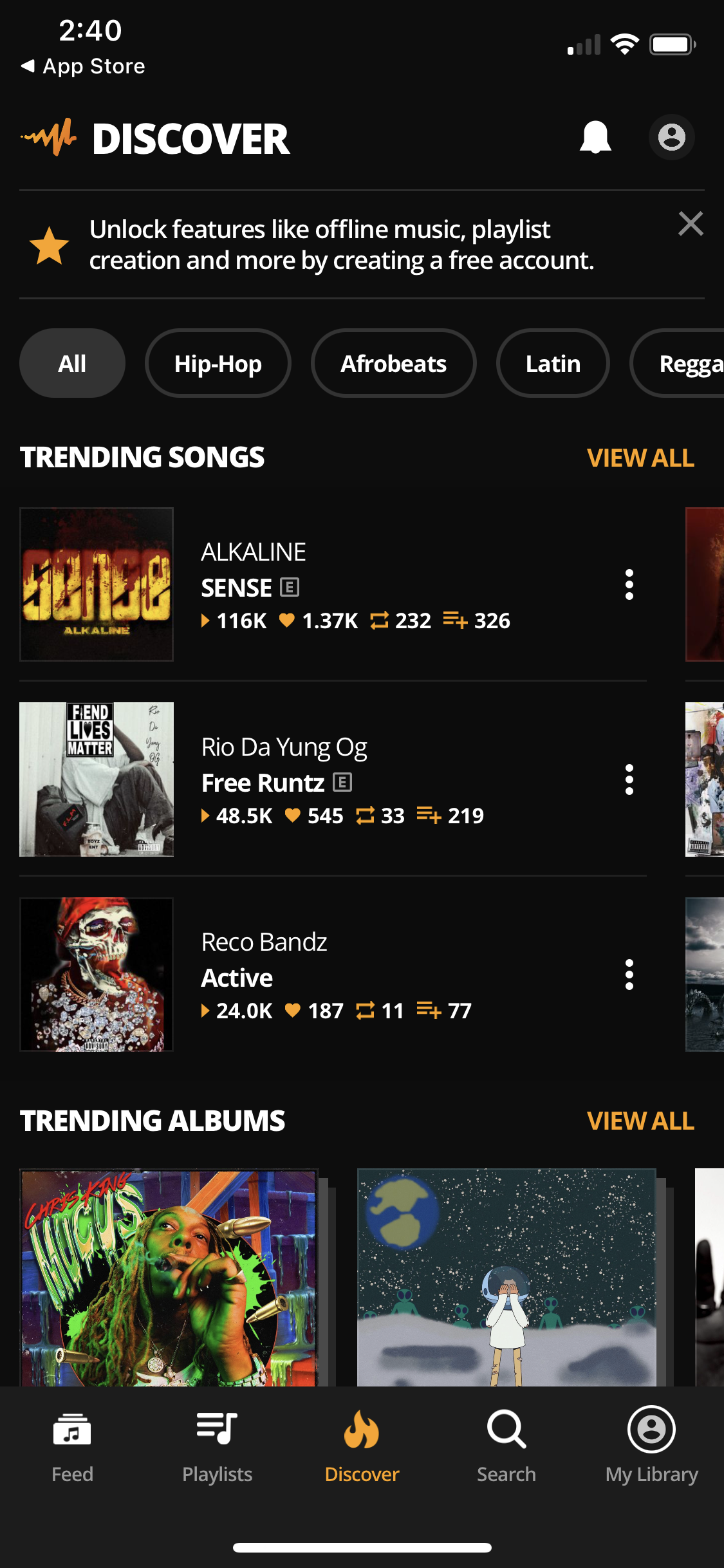 General browsing on Audiomack video thumbnail