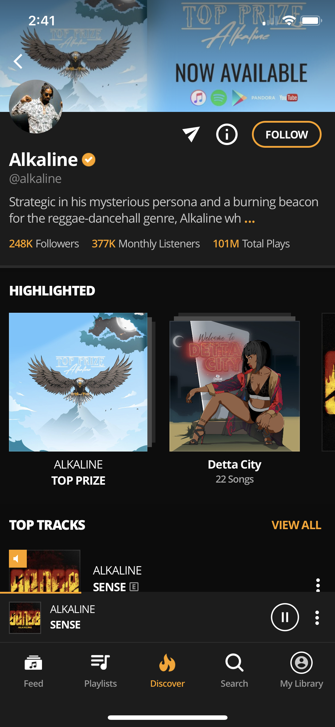 General browsing on Audiomack video thumbnail