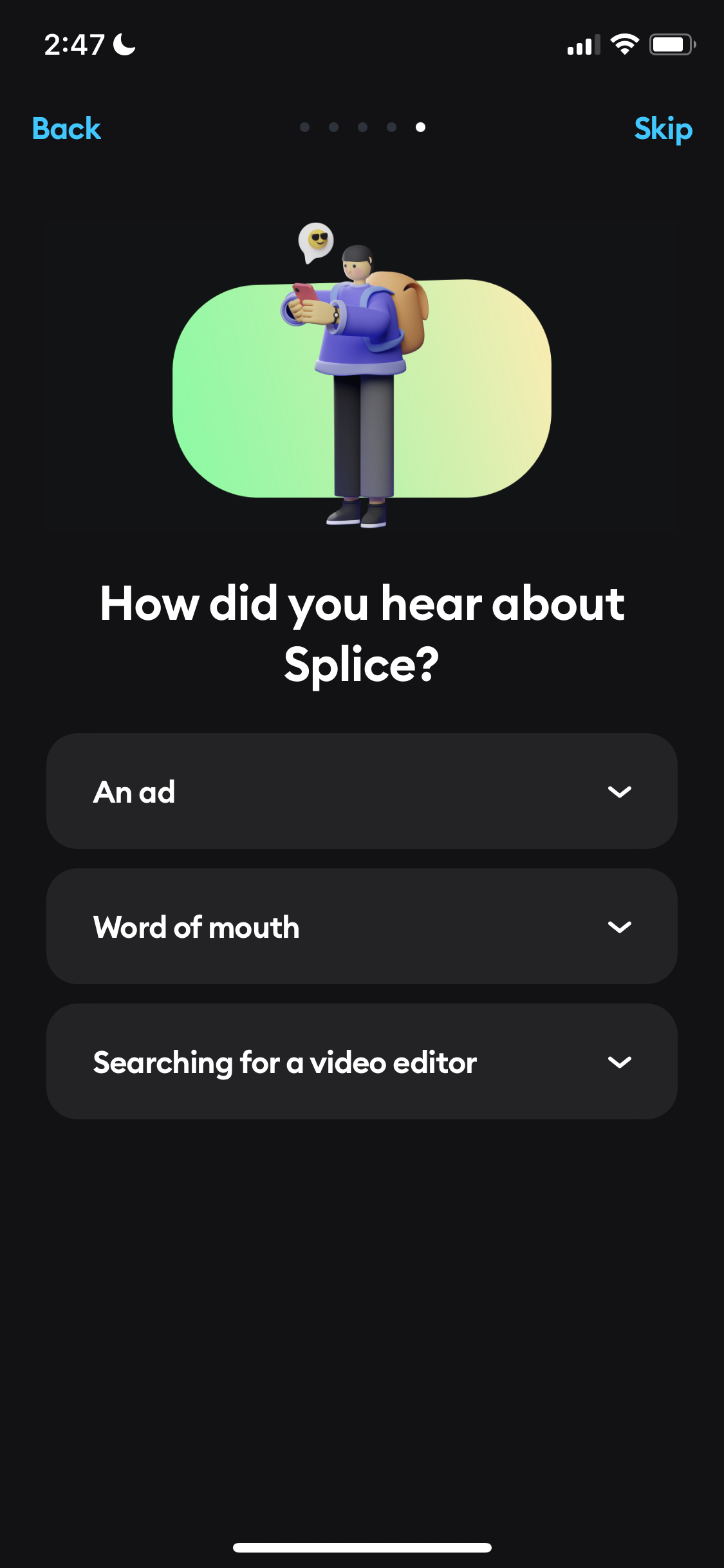 General browsing on Splice video thumbnail