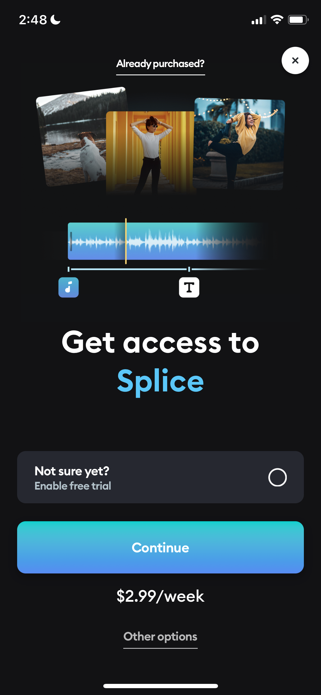 General browsing on Splice video thumbnail