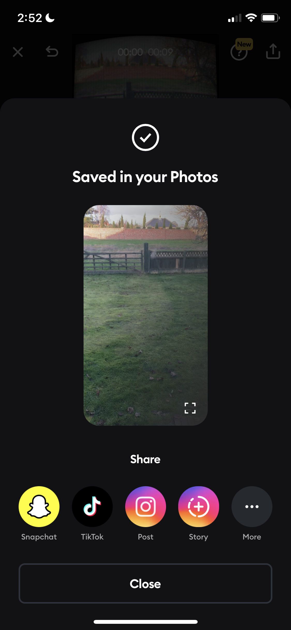 Screenshot of Saved