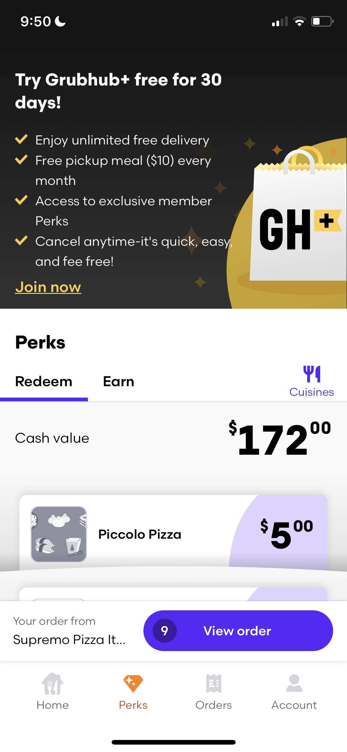 Screenshot of Offers