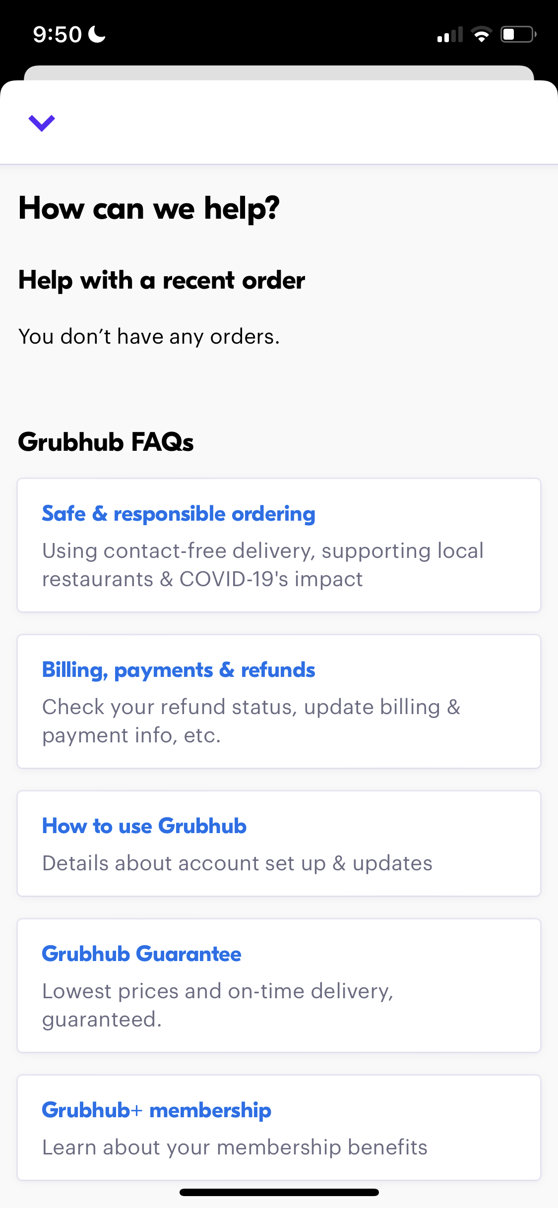 General browsing on Grubhub video thumbnail