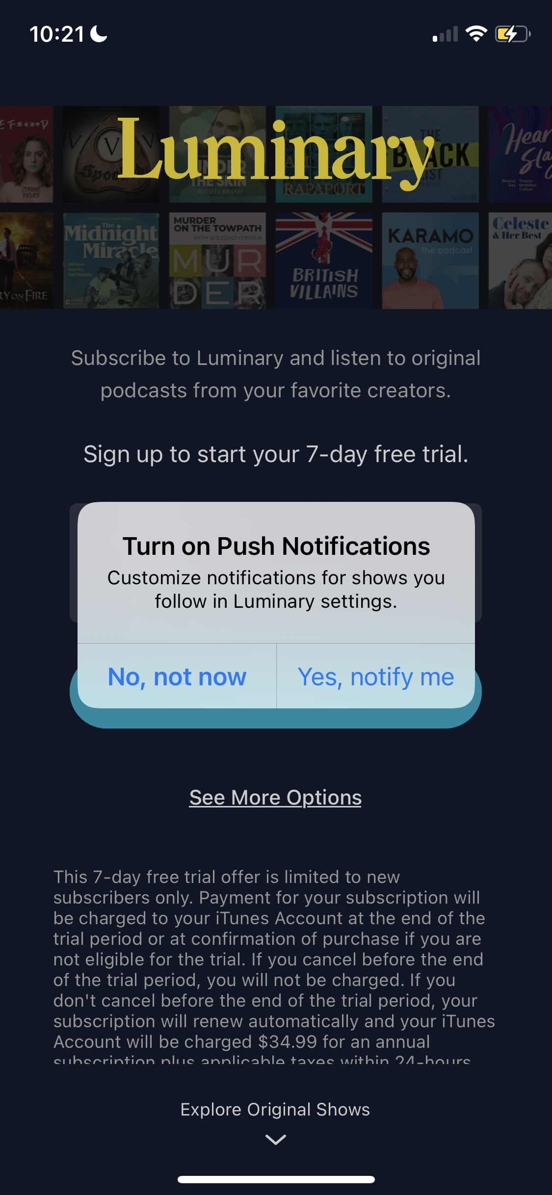 Screenshot of Enable notifications