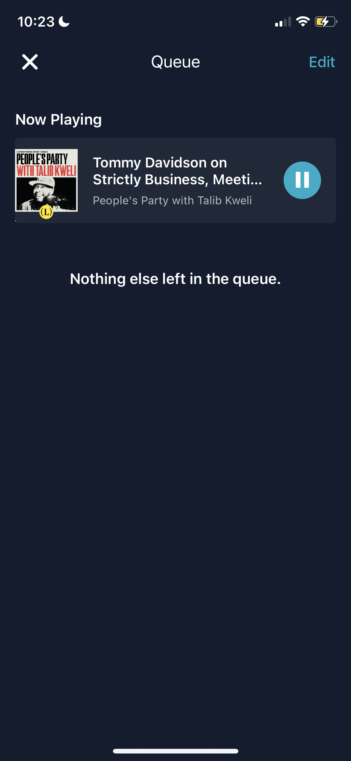 Screenshot of Queue