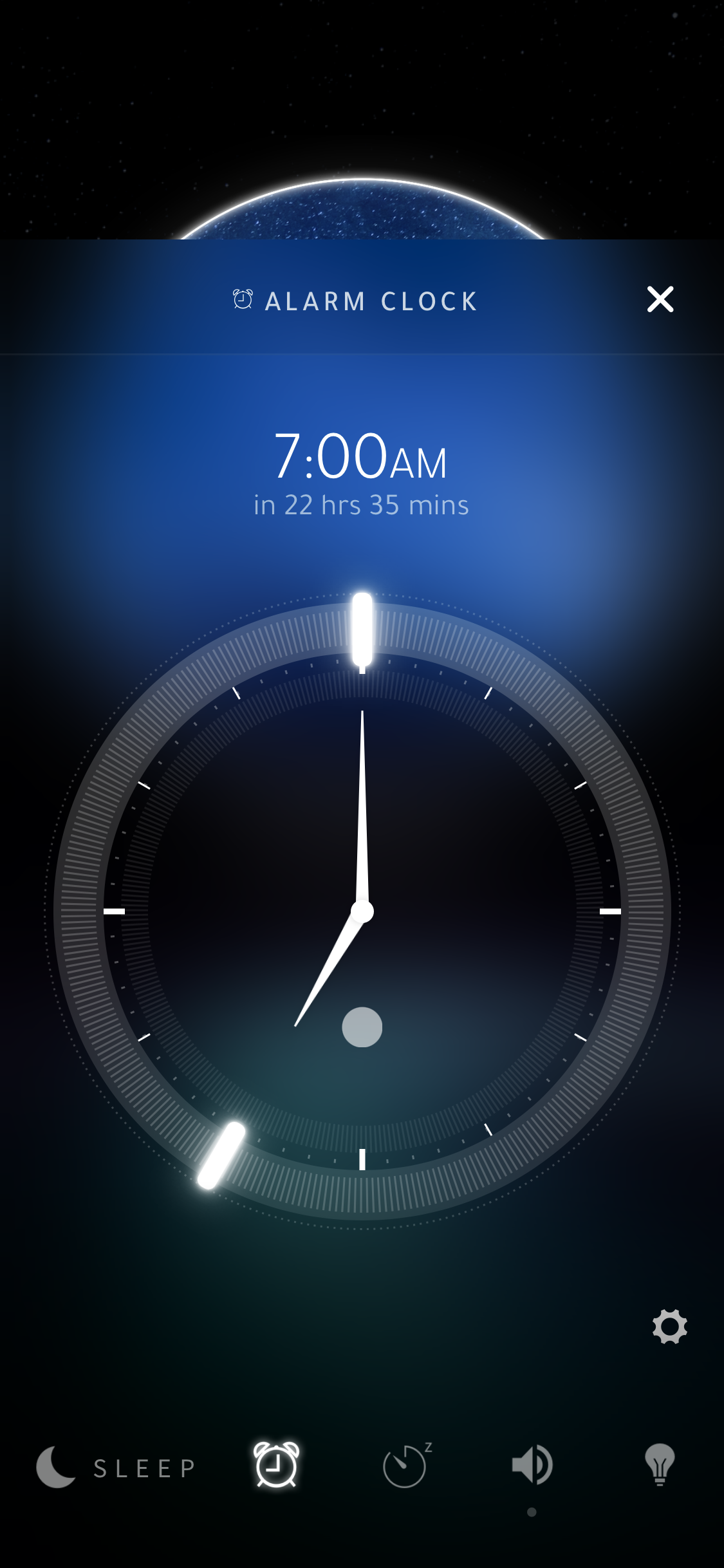 Screenshot of Alarm clock