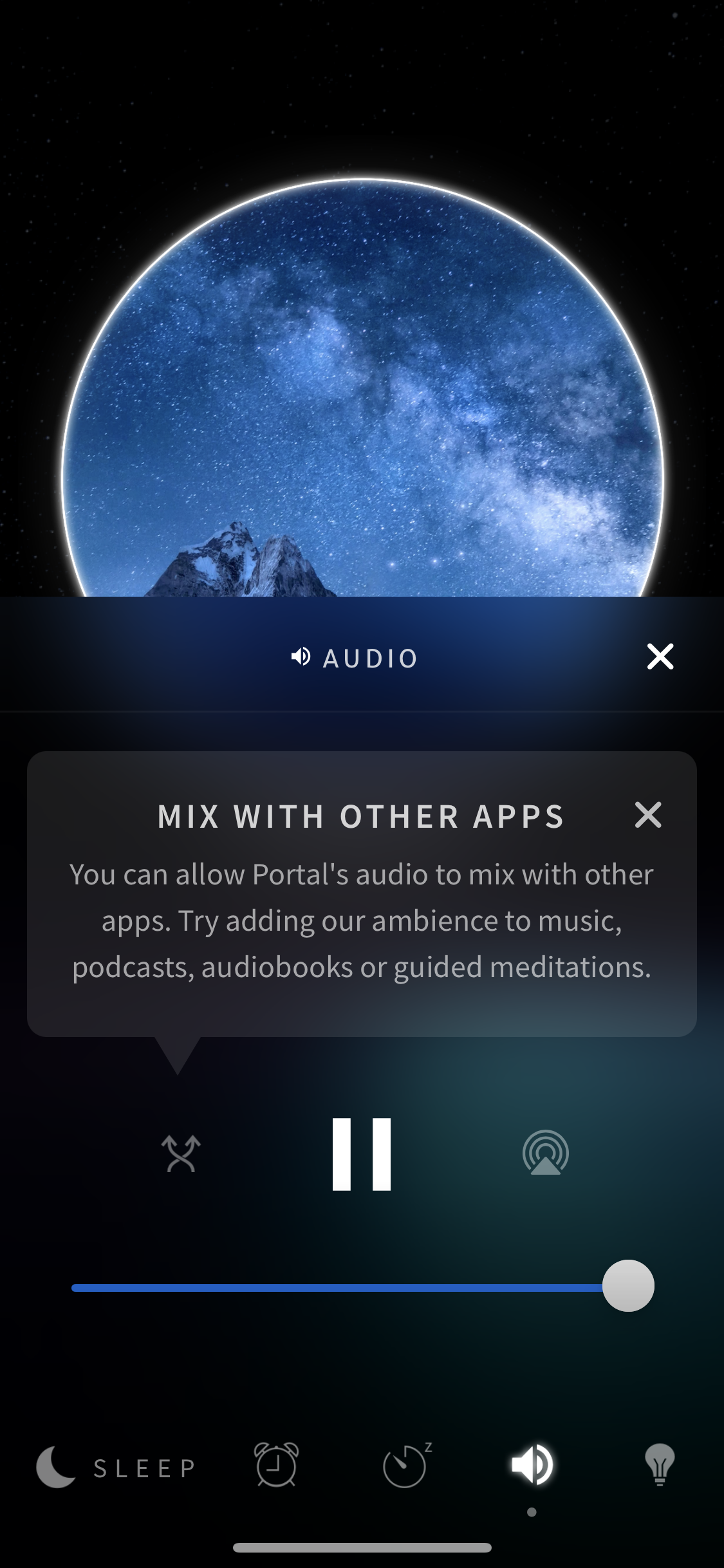 Screenshot of Audio